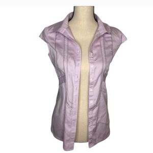 Banana Republic Factory Lilac SS Button Up Small
